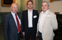 Julian Smith (left) with Mark Van De Berg and Ciaran O”Reilly.